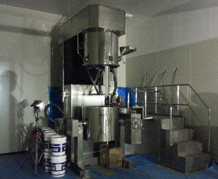 Hongyun Double Planetary Mixer with Disperser in Gel Industry